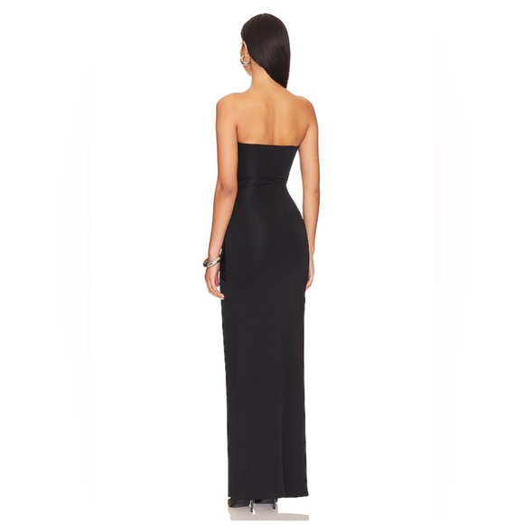 NBD Charlotte Strapless Gown in Black, size XS - Picture 3 of 9
